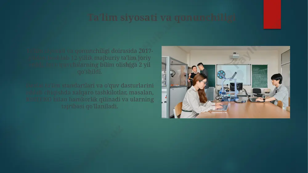 ta'lim sohasini rivojlantirish bo‘yicha xorijiy tajribalar - Page 5