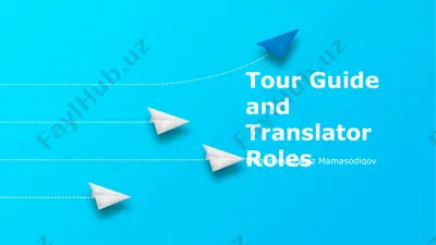 tour guide and translator roles — PPTX