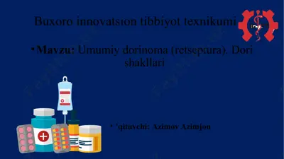 buxoro innovatsion tibbiyot texnikumi — PPTX
