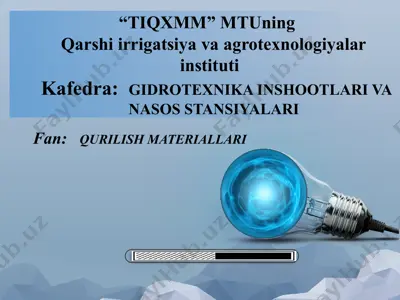 qurilish materiallari — PPTX