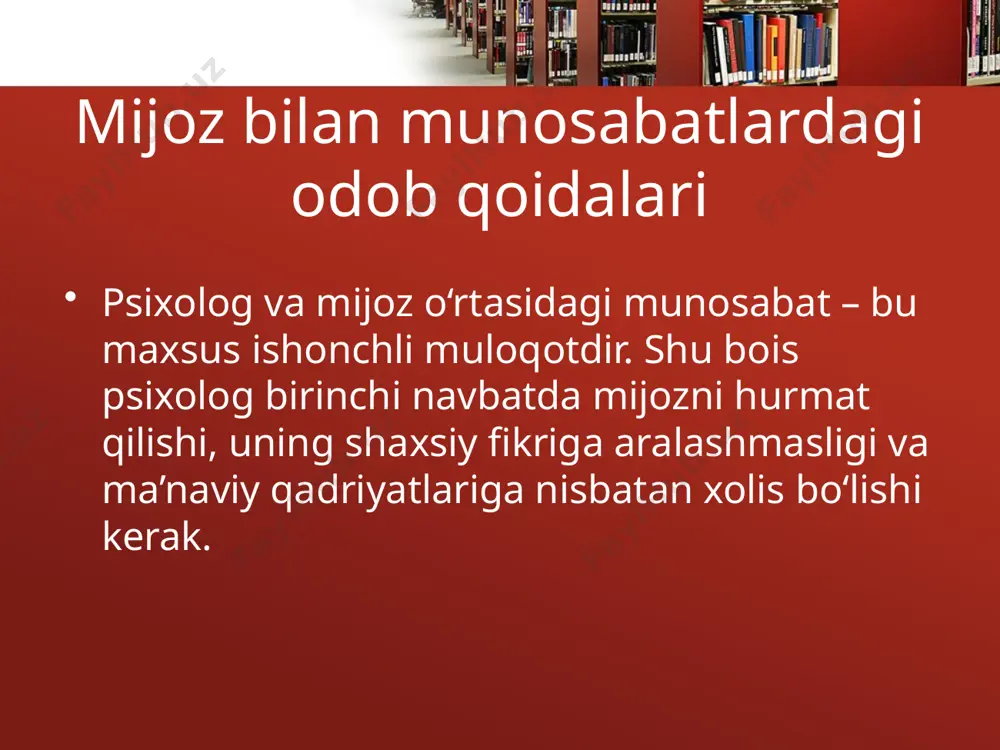 psixologning kasbiy odob-axloq qoidalari - Page 5