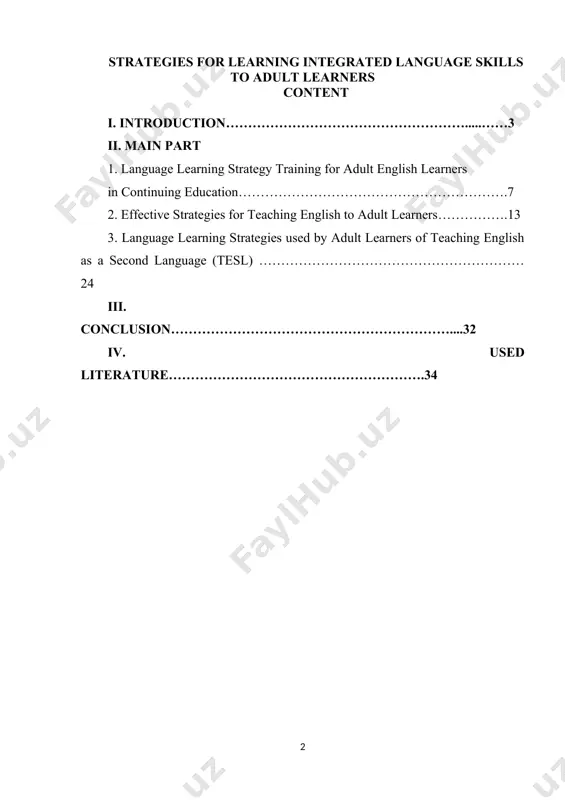 promotes communication, comprehension, and fluency. for adult learners, this approach is especially beneficial as it aligns with their practical language needs—whether for work, travel, or social interactions. effective strategies incorporate real-life situations, interactive learning, and modern technology to create a dynamic and engaging environment. by using these strategies, educators can help adults develop confidence and competence in all aspects of language learning. this discussion will explore key strategies for integrating language skills, ensuring a holistic and effective learning experience for adult learners. integrating language skills provides a comprehensive learning experience for adult learners, helping them apply english in everyday life. by using interactive, real-world, and technology-driven methods, educators can enhance engagement and fluency, ensuring long-term language development. this research was conducted to find out and to describe the speaking skills strategies used by the adult efl students of pohuwato university and the adults' reason for using those strategies in learning …