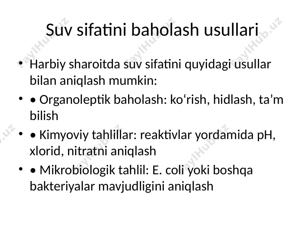 harbiy dala sharoitida ichimlik suvi ta’minoti - Page 5