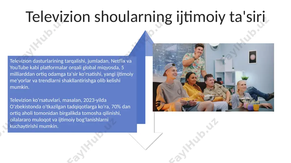 huvi tufayli, o'zbekistondagi 50%dan ortiq uy xo'jaliklarida birgalikda onlayn o'yinlar va ijtimoiy tarmoqlar orqali televizor ko'rish odati kuchayishi kutilmoqda. e'tiboringiz uchun rahmat @taqdimot_robot image4.jpg image5.jpg image6.jpg image7.jpg image8.jpg image9.jpg image10.jpg image11.jpg image12.jpg image13.jpg image14.jpg image15.jpg image1.jpeg image2.jpeg