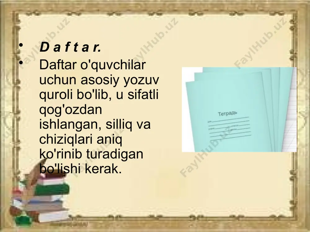 o’quv qurollariga qo’yilgan gigiyenik talablar - Page 5