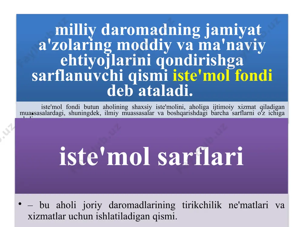 tasidagi nisbatni ta'minlash muammolari jamg'arma va investitsiya o'rtasidagi makroiqtisodiy muvozanatga erishish barqaror iqtisodiy o'sishning sharti hisoblanadi. biroq, bu muvozanatga erishish doimo oson kechavermaydi. bunga sabab investitsiya darajasi hamda jamg'arma darajasining boshqa-boshqa jarayon va holatlarga bog'liqligi hisoblanadi. investitsiya va jamg'arma o'rtasidagi muvozanatni ta'minlash borasida bir qator nazariy qarashlar farqlanadi. bu borada eng avvalo klassik iqtisodchilarning qarashlarini ko'rib chiqamiz. klassik iqtisodchilar nuqtai nazaridagi eng markaziy holat – bu ular tomonidan foiz stavkasining ham investitsiyaning, ham jamg'armaning funktsiyasi sifatida qaralishi hisoblanadi image1.wmf oleobject1.bin image2.wmf oleobject2.bin image3.wmf image4.wmf image5.wmf oleobject3.bin oleobject4.bin oleobject5.bin image6.wmf image7.wmf image8.wmf oleobject6.bin oleobject7.bin oleobject8.bin image9.wmf oleobject9.bin s c y + = ) ( y f c = y с хажми даромад соф хажми сарфлари истеъмол м у и = = ( y s хажми даромад соф хажми жамгарма м у ж = = ( 0 , 1 = + м у ж м у и ( ( узгариш и даромаддаг …