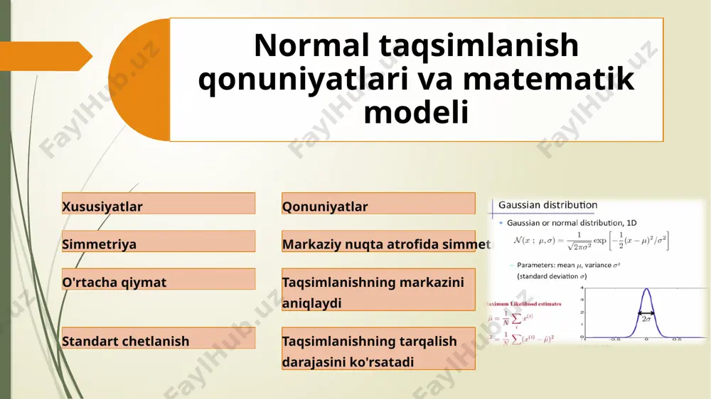 normal taqsimlanish nazariyasi va uni amaliyotga tadbiq etish haqida - Page 5
