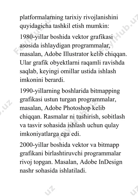 laniladigan slayd shoular. grafik tadqiqot. endi va kelajakdagi mahsulotlar uchun konseptlar yaratish, talabatni o'rganish. haydorlik nazorati. logotiplarning standart variantlari, ranglar, o'lchamlari nazorat qilinadi. nashriyot dizayni. jurnallar, kataloglar, hisobotnomalari dizayn qilinadi. shuningdek, rivoj hududlarida vizual ta'riflesh, tadbirlar uchun hoardinglar va sertifikatlar dizayni ham keng qo'llaniladi. kompaniya internet resurslarini ijtimoiy mediaga moslash, optimizasiya qilish. kompaniyaning internet resurslarini ijtimoiy mediaga moslash va optimizatsiya qilish uchun quyidagi choralarni taklif etamiz: kompaniya veb-sayti kontentini va vizual tasvirini mobil platformaga moslashtirish. smo platformalari uchun maxsus kontent yaratish: instagram, facebook, youtube, linkedin va hokazo. kontent turlarini va uzunligini har bir platformaning talablariga moslashtirish. kontentda hashing va meta tag'larni qo'llab, iztimoiy mediada kontent topilishini oshirish. saytda iztimoiy mediaga o'tkazish uchun linllarni joylashtirish. interaktiv kontent shakllarini (videolar, infografikalar va hok.) yaratish. kontent uchun shtendlarning optimizatsiyasi va grafik imkoniyatlardan foydalanish. kontentni tezkor baham ko'rilishini, yuklanishini va tarqalishini ta'minlash. kontent ustida statistikani ko'rish va uning samaradorligini baholash. kontent davriyligi va tartibini …