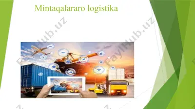 mintaqalararo logistika — PPTX