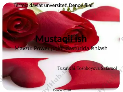 power point dasturi — PPTX