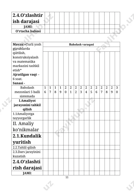 ish. bu jarayonda maqsadga muvofiq ravishda quyidagi uslubiy tamoyillar tadqiqot ishining tajriba sinov ishlarini tashkil etishda asos sifatida xizmat qildi: 1.og‘zaki – ertak, hikoya, tushuntirishlar. 2.ko‘rgazmali – illyustratsiya, tarqatma materiallar. 3.amaliy kubiklar,legolar, konstruktorlar, geometrik shakllar yasash va ulardan amalda foydalanish. 4.turli matematik tushunchalarni mustahkamlash. 5. ijodiy-mustaqil–jamoaviy (guruhda tarbiyachi nazorati ostida, qurish yasash ishlarida). og‘zaki, ko‘rgazmali usullarga oid uslubiy tamoyillar ta’limning birinchi bosqichida 6-7 yoshli bolalarda qo‘llanildi. geometrik shakllar, sanoq va miqdor, kattalik, fazoviy tasavvurlar va vaqt bo‘yicha mo‘ljal olishni o‘rgatish ishlarini sekin-asta mashg‘ulotdan mashg‘ulotgacha topshiriqni murakkablashtirgancha olib boorish ancha natijadorlikka olib keldi. har bir mashg‘ulotda bolalarda matematika bilan muloqotdan quvnoq kayfiyat yaratishga urindik. bolalarnikiga mehmonga ertak qahramonlaridan zumradoyning kelishi muammolarni hal etish uchun yordam so‘rashi bolalarga matematik masalalarni hal etish uchun qiziqish uyg‘otdi. bolajonlarga bu mashg‘ulot quvonch baxsh etadi, ularni matematik tushunchalardan foydalanishga, ularni bir biridan farqlashga o‘rgatadi. bunday mashg‘ulotlarga ko‘pincha ertak qahramonlari tashrif buyuradi va bolalar bilan o‘ynashga kirishadi. …