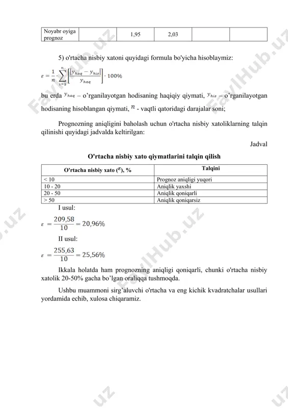 trendlarni ekstrapolyatsiya usuli - Page 3