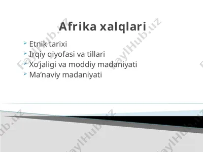afrika xalqlari — PPTX