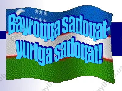 bayroqqa sadoqat — PPT