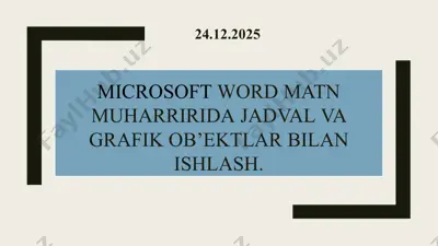 microsoft word — PPTX