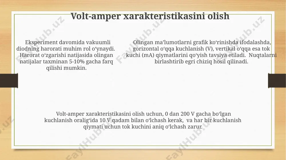 vakuumli diodning volt-amper xarakteristkasini o'rganish - Page 5