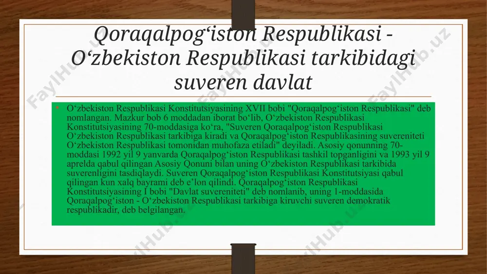 qoraqalpog'iston respublikasi konstitutsiyasi - Page 3