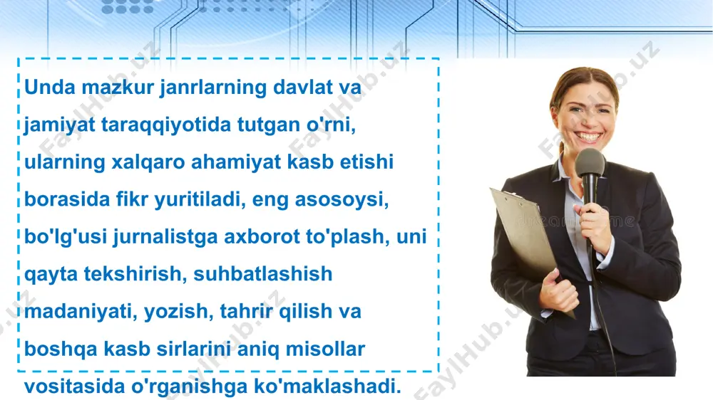 jurnalistikada janrlarning o'rni - Page 3