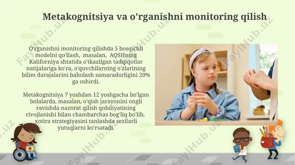 ishini 20-25% ga oshirish va e'tiborini 15 daqiqagacha jamlash mumkin. o'rganish natijalarini baholash o‘quvchilarning 70% dan ortig‘i test natijalariga ko‘ra o‘zlashtirish darajalarini 3 balldan yuqori baho olgan bo‘lsa, samarqanddagi maktabda qo‘llanilgan yangi o‘quv uslubi samarali deb hisoblanadi. 5-sinf o‘quvchilarining 85 foizida amaliy topshiriqlarni bajarish natijalariga qaraganda nazariy bilim testlarida yuqori ball to‘plaganligi, andijon viloyatidagi ta’lim muassasalarida kuzatildi. o'rganishdagi his-tuyg'ular hissiy holatlar o'quv jarayonining samaradorligiga sezilarli darajada ta'sir qiladi, masalan, 70% talabalarning o'ziga ishonchsizlik hissi o'qish natijalariga salbiy ta'sir ko'rsatishi aqshning bir qator universitetlari tomonidan o'tkazilgan tadqiqotlarda aniqlangan. ijobiy his-tuyg'ular, jumladan quvonch va qiziqish, o'rganish jarayonini tezlashtiradi va xotirani 35% ga yaxshilaydi; bu esa, masalan, yaponiyaning ta'lim tizimida qo'llaniladigan ijobiy motivatsiya usullarida ko'rinadi. o'rganish jarayonini optimallashtirish o'rganish samaradorligini 25% ga oshirish uchun, motivatsiya darajasini kuchaytirish, masalan, individual yutuqlarni rag'batlantirish orqali va andijonda amalga oshirilayotgan innovatsion pedagogik yondashuvlar asosida, qo'llanilishi mumkin. o'rganish jarayonini optimallashtirishda, 7-10 yoshdagi bolalarda diqqatni 20 daqiqadan ortiq saqlash …