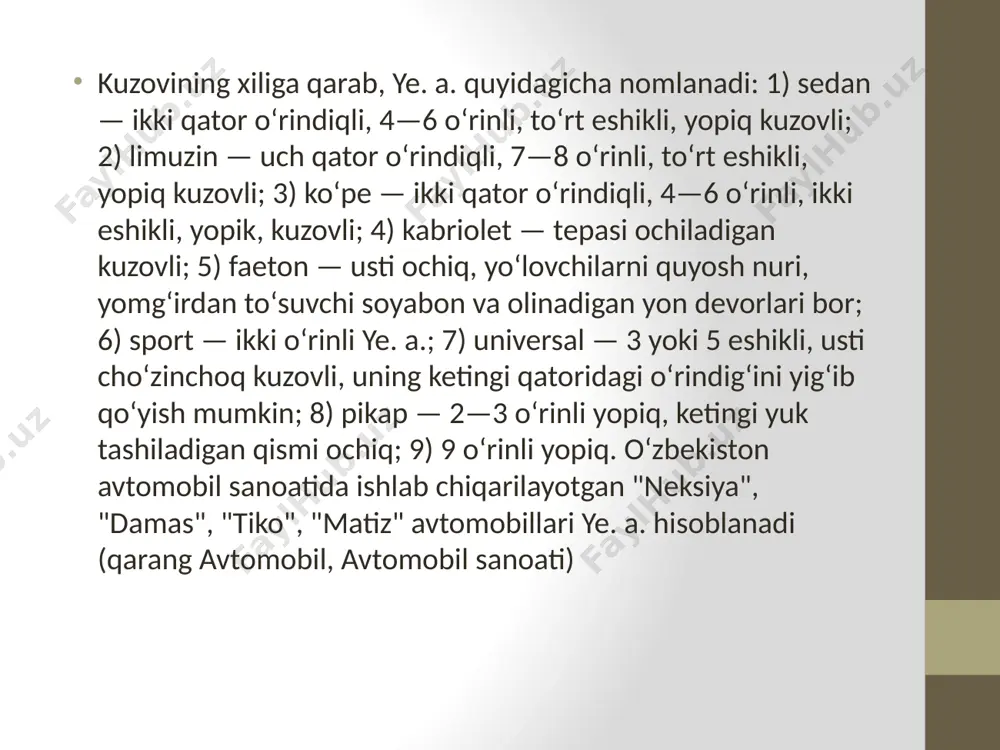 yengil avtomobilning kuzovi - Page 5