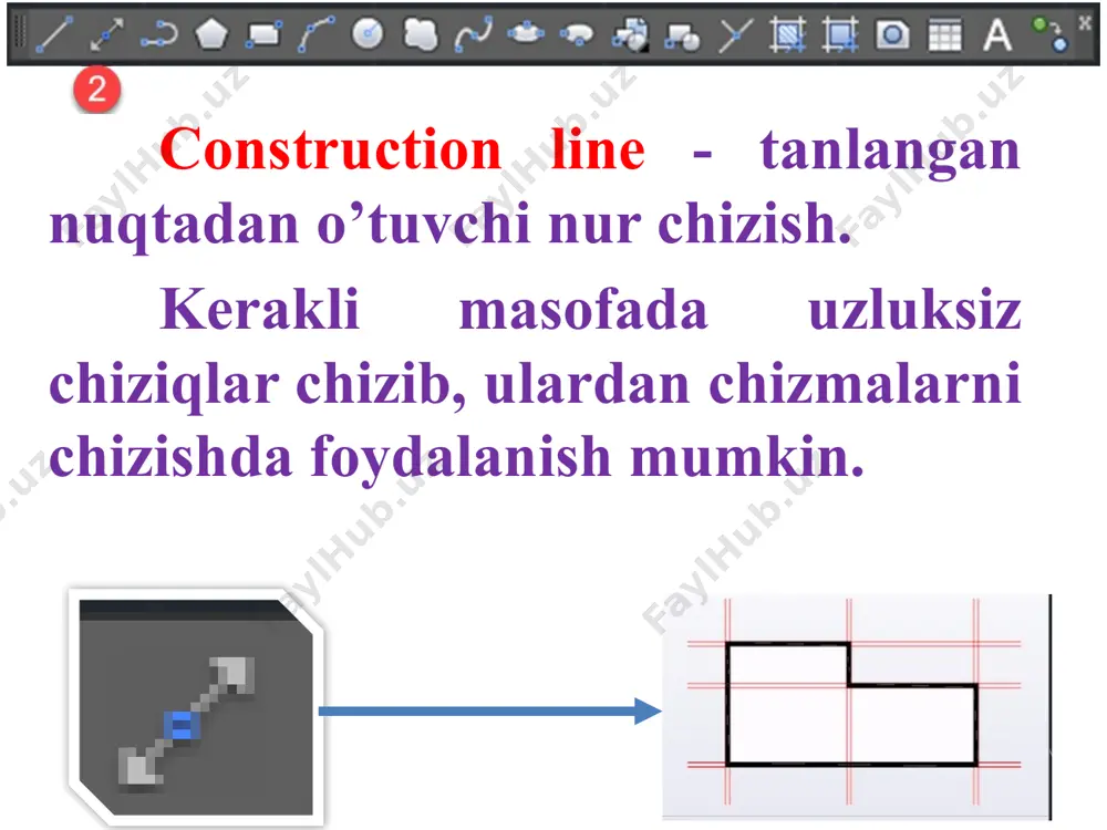 auto cad dasturida draw panelidagi buyruqlarning vazifalari va ulardan foydalanish - Page 5