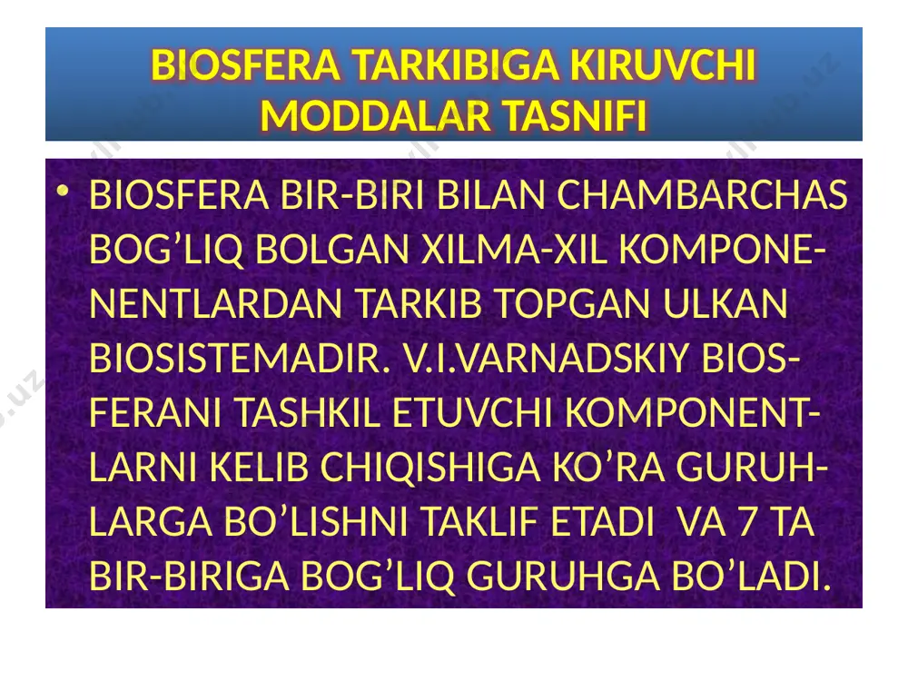 11-sinf biologiya mavzu: biosfera tarkibi - Page 4
