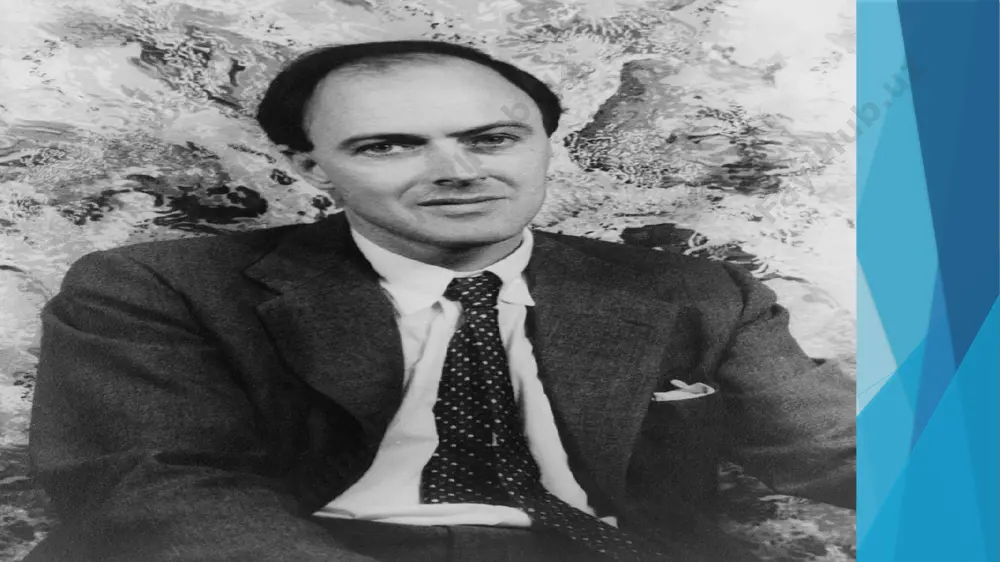 nters school and befriends her polite and compassionate teacher jennifer honey, who is astonished by her intellectual abilities. miss honey tries to move matilda into a higher class, but the tyrannical headmistress, miss agatha trunchbull refuses. miss honey also tries to talk to mr. and mrs. wormwood about their daughter's intelligence, but they ignore her, with the mother contending "brainy-ness" is an undesirable trait in a little girl. conclusion roald dahl was a prominent writer about children’s literature. his creation of works about imaginative children’s world has always attracted readers around the globe. he has his own impactful place in the world literature. thank you for attention 18 media1.mp4 image1.png image2.jpeg image3.jpeg image4.jpeg image5.png image6.jpeg image7.jpeg image8.jpeg image9.jpeg image10.jpeg /docprops/thumbnail.jpeg