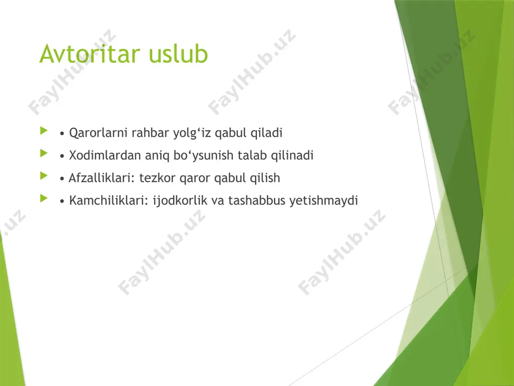 yetakchilik uslubi - Page 5