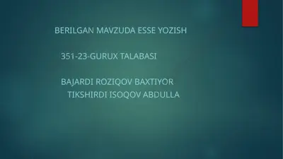 axborat turlari va xususiyatlari — PPTX