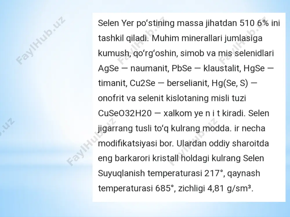 selenit va tellurit kislotalar - Page 4