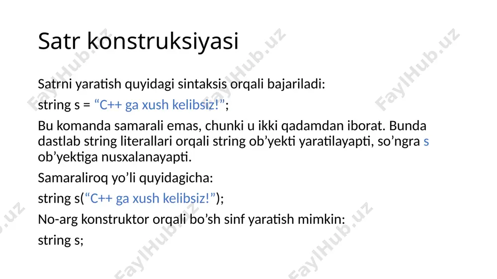 stringlar va obyektlar - Page 5
