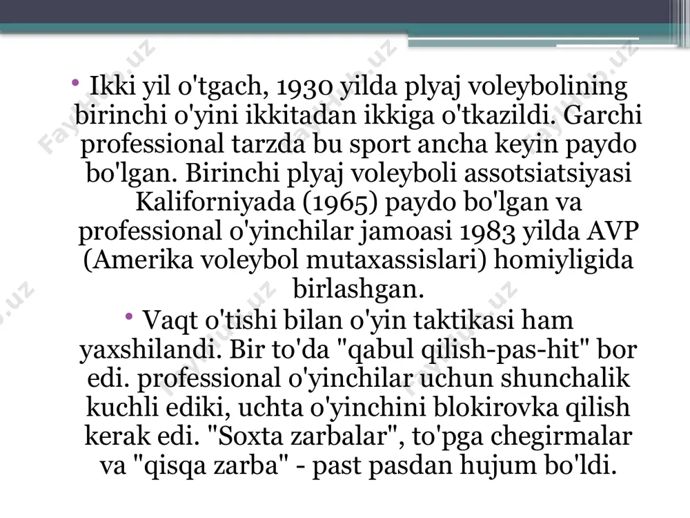 voleybolning yevropada rivojlanishi - Page 5