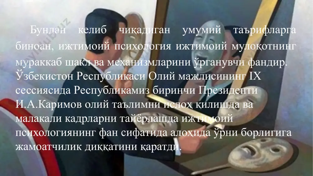 ижтимоий психологиянинг шаклланиши ва ривожланиши. ижтимоий психологик ғояларнинг шаклланиш тарихи - Page 5