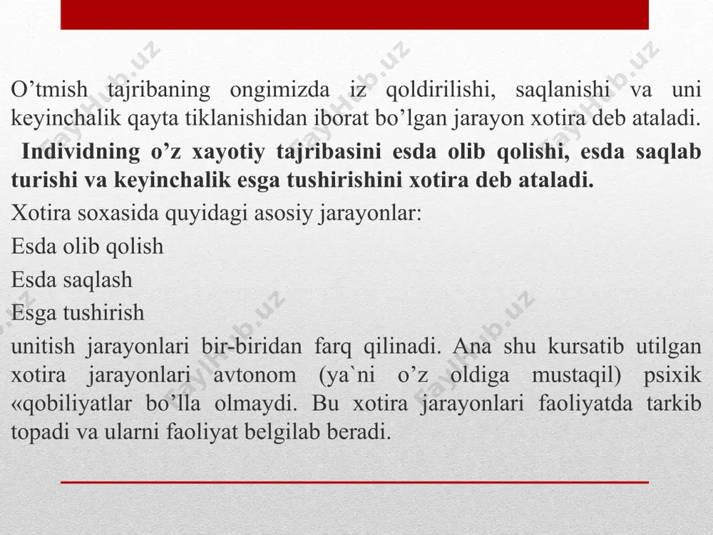 xotira haqida taqdimot - Page 5
