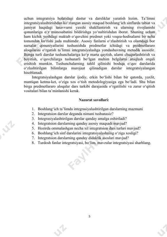 so‘ngi bosqichda mashq sharti bajariladi va daftarda yozma ravishda bajartiriladi. 1. bolalar qaysi tillarda salom berishyapti? 2. siz yana qaysi tillar haqida eshitgansiz? 3. boshqa tillarni bilish nima uchun kerak? yuqoridagi rasm 3-sinf iv qismda berilgan. mashqni chet tillari bilan bog‘lash mumkin. asosan yutimizning o‘zbek maktablarida ikkinchi til sifatida rus tili hamda ingliz tili o‘rgatiladi. shu boisdan o‘quvchilar ingliz hamda rus tillarida salom berishni bilishadi, lekin kares va qozoq tillarida salom so‘zini qanday aytishni bilmasliklar mumkin. ularga boshqa tillarda salom deb aytish o‘rgatiladi. so‘ngra mashq shartida berilgan savollarga javob beradilar. so‘zlarning xotirada yaxshi saqlanib qolishi uchun mavzuga oid audio matn yoki video matn qo‘yib berilishi yanada samarali bo‘ladi. ushbu darslikdagi 10- mashq ham integratsiyaga misol bo‘la oladi. mashqni tabiiy fanlar bilan o‘zaro bog‘lash mumkin. o‘quvchilar bilan yil fasllari yodga olinadi hamda ularga issiq hamda sovuq kunlarda qanday o‘zgarishlar sodir bo‘lishi so‘raladi. qarama qarshi so‘zlar ishtirokida gaplar tuzadilar. muallim avval o‘quvchilarning …