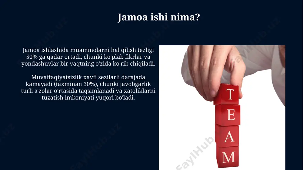 jamoada ishlash va uning afzalliklari - Page 5