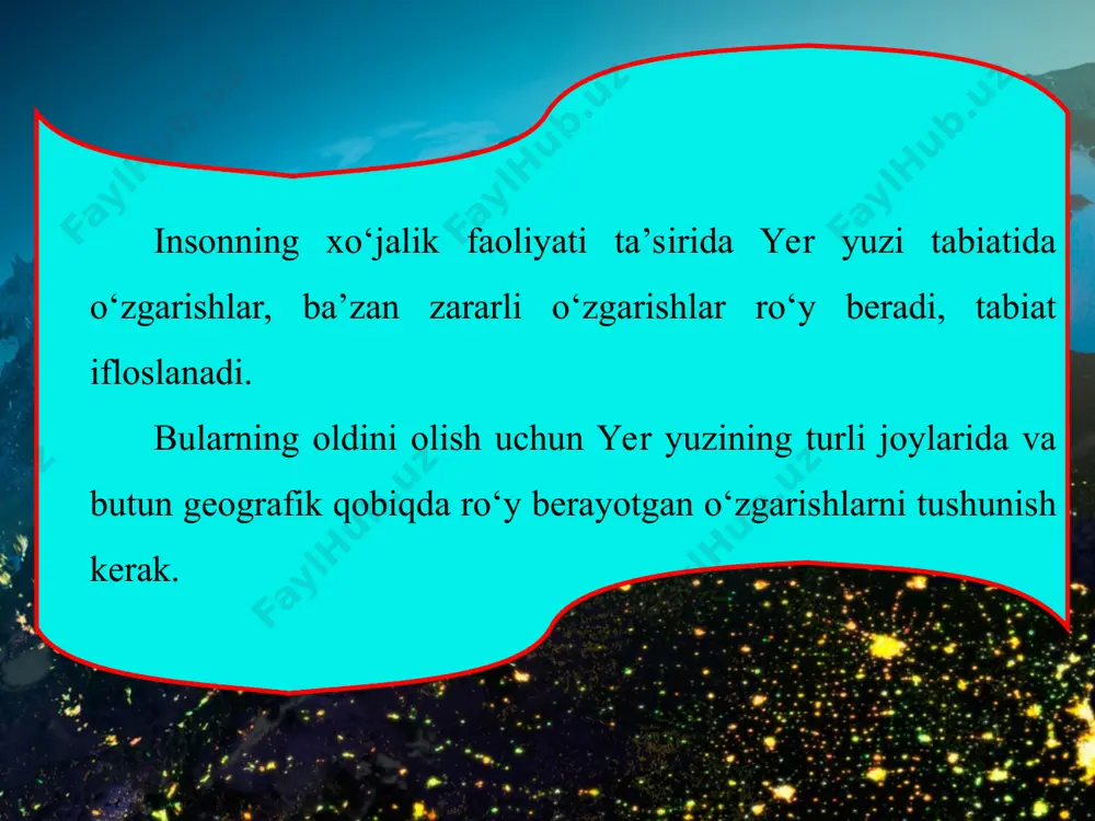 materiklar va okeanlar tabiiy geografiyasi kursida nimalar o‘rganiladi.pptx 6-sinf - Page 3