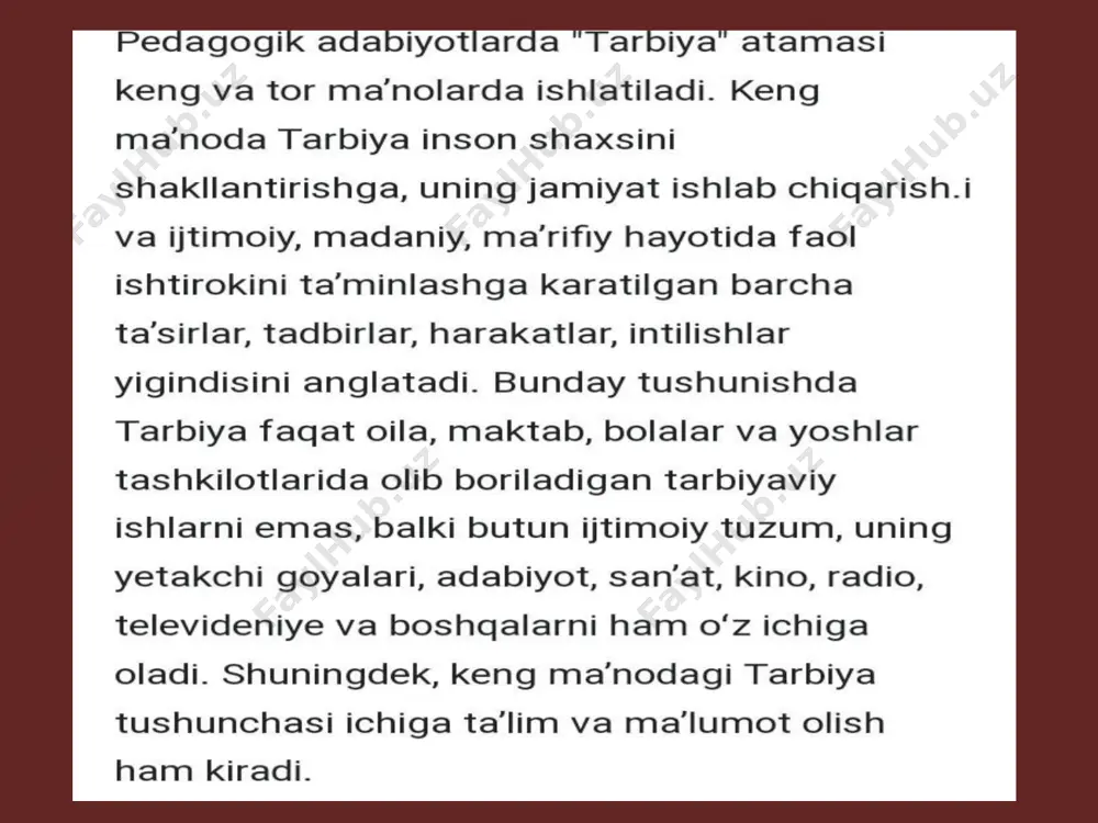 a'zamjonova sarvinozning tarbiya fanidan tayyorlagan taqdimoti - Page 4