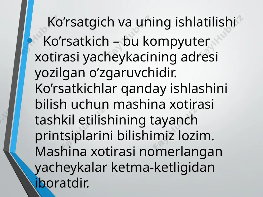 ko’rsatgich va havolalar bilan ishlash - Page 3
