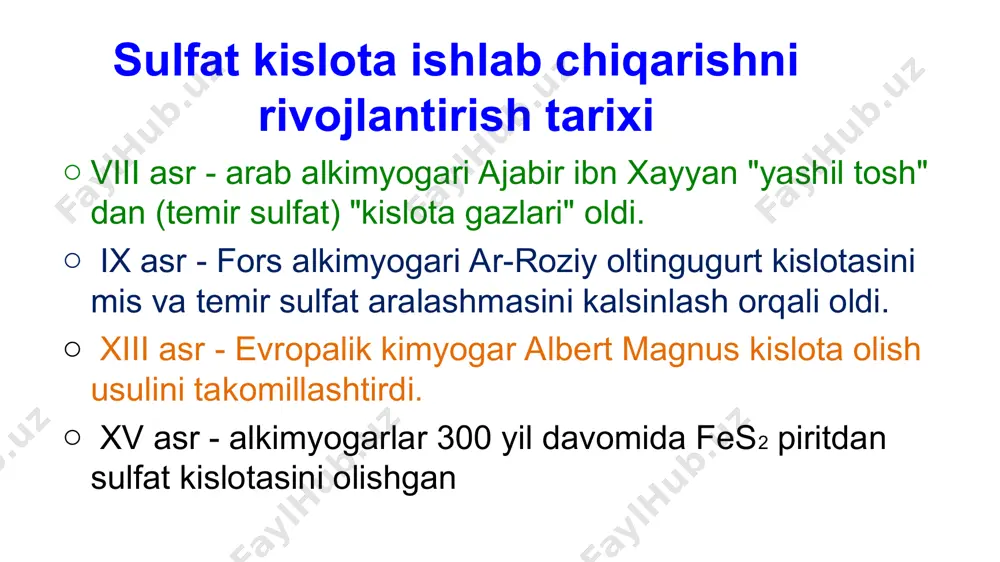 sanoatda sulfat kislota ishlab chiqarish - Page 3