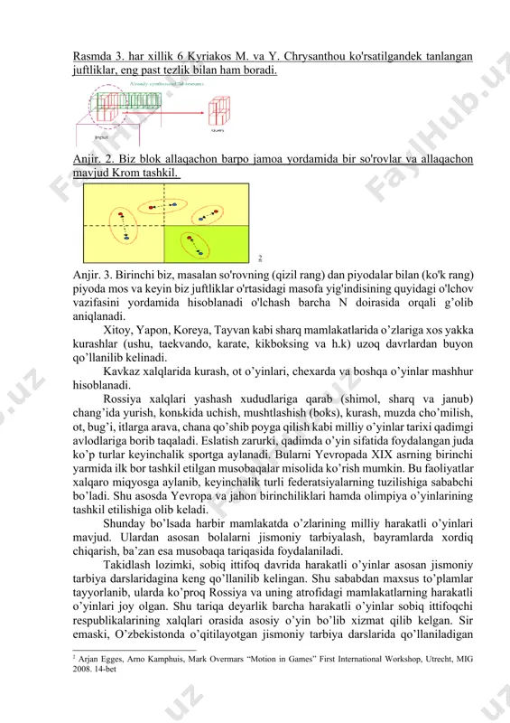 tishdagi ijtimoiy-pedagogik jarayonlarni mukammal, chuqur singdirish davr talabidir. “bizning ota-bobolarimiz kishilar bilan uchrashganda yoki xayrlashganda, avvalo, chin yurakdan salomatlik tilashgan. bizning zamonamiz bahodirlarga va himoyachilarimiz bo’lgan polvonlar va botirlarga bu an’analar boy meros hisoblanadi va ularni mehr bilan parvarish qilib kelmoqda. bugungi kunda hamma joyda sportning milliy turlari qayta tiklanmoqda. o’zining salomatligi haqida shaxsan g’amxo’rlik qilib borish madaniyatini yoshlikdan, maktab, mahalla, sog’liqni saqlash tizimi, jismoniy tarbiya va sport tashkilotlari ko’magida singdirish kerak”, - deb haqli ravishda aytgan. o’zbekiston respublikasi birinchi prezidenti i.a.karimov harakatli o’yinlar o’z nomi bilan inson faoliyatini ta’minlovchi mazmunga egadir. buni eng qadimgi ajdodlarimiz ham ongli ravishda chuqur bilishgan va amal qilishgan. boshda takidlanganidek kurash, ot o’yinlari, kamondan (yoy) nayza (o’q) otish, nayza sanchish, kaltak, tosh va boshqa moslamalarni uloqtirib yovvoyi hayvonlarni ov qilishgan. ijtimoiy tuzumlar (formatsiya) almashishi va rivojlanishi tufayli turmush sharoit ham o’zgargan, rivoj topgan. mehnat qilish, oilada bolalarni tarbiyalash, ov qilish, dushmanlarga qarshi jang qilish …