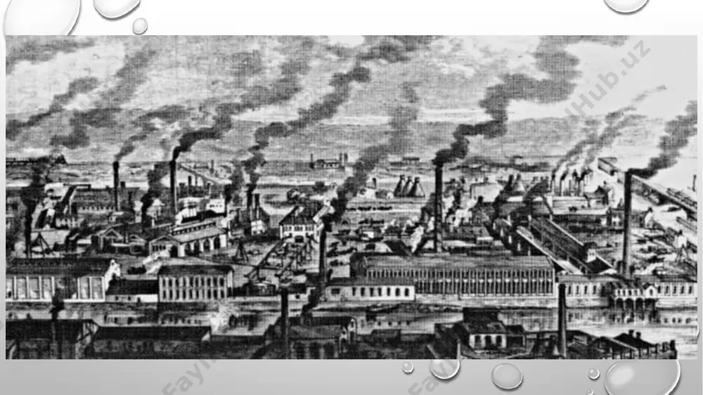 illashtirishni talab etdi. 19-asrning birinchi choragida (1811) bugʻ dvigateliga asoslangan eng arzon va qulay paroxod transporti ishga tushdi, 1814-yil j. stefenson parovozni ixtiro qildi. 1825-yildan temir yoʻllar ishlay boshladi 9asrning 20—30 yillarida mashina industriyasi manufaktura va hunarmandchilik ustidan toʻla gʻalabaga erishdi. angliya yirik industrial mamlakatga, yaʼni "dunyo ustaxonasi"ga aylandi. angliyada boshlangan st. keyinchalik baynalmilal tuye oldi. bu jarayon angliyadan keyin fransiyada (buyuk fransuz inqilobidan soʻng) boshlandi, ikkala davlat jahonda yetakchi oʻrinni egalladi. 19-asrning 60y.larida italiya, germaniya, aqsh, rossiya va yaponiyada ham yirik sanoatning rivojlanishi tezlashdi. 19-asr oxirida aqsh va germaniya jahonda yetakchi oʻrinni egalladi. sanoat sohasida i.ch. mashinalar tizimiga koʻchganidan keyin yetakchi mamlakatlarda qishloq xoʻjaligi ham toʻla mexanizatsiyalashtirildi. st. koʻpgina (ayniqsa, mustamlaka) mamlakatlarda ancha keyin roʻy berdi. st. obyektiv, koʻp jihatdan stixiyali rivojlanish oqibati boʻlib, birinchidan, iqtisodiyotning keskin oʻsishiga olib keldi, yirik sanoat yetakchi oʻrniga chikdi, ikkinchidan, yirik sinfiy va ijtimoiy oʻzgarishlarga sabab boʻldi. feodal va yarim feodal munosabatlar yemirildi, …
