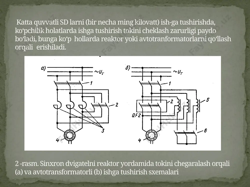 sinxron mashinani ishga tushirish va revers qilish - Page 5