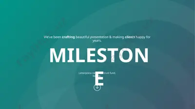 milestone infographic slide — PPTX