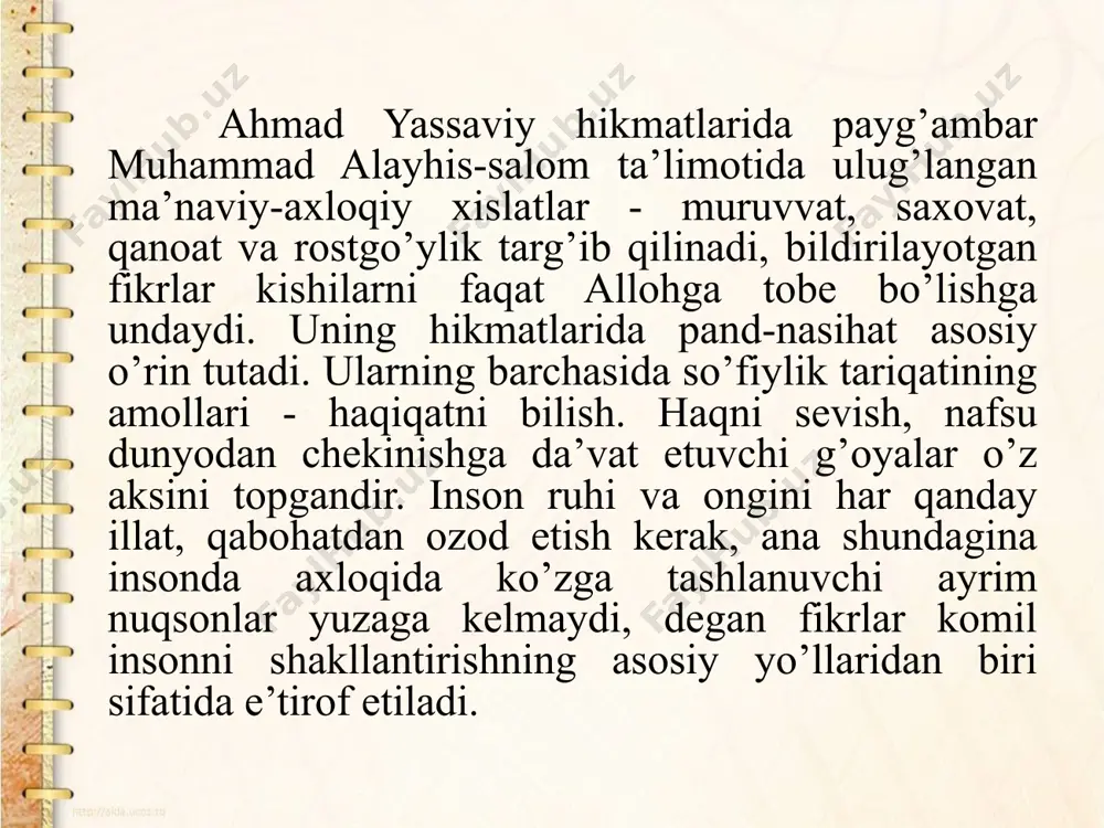 ahmad yassaviy ta’lim-tarbiya to’g’risida - Page 5