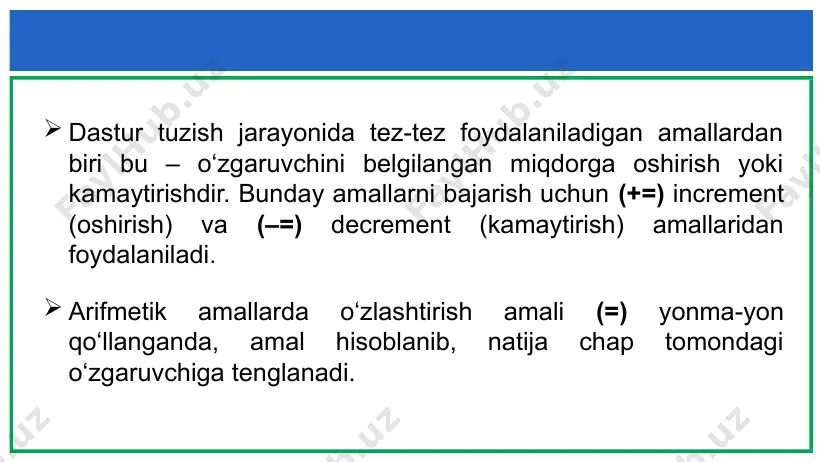 pythonda arifmetik amallarni bajarish - Page 5