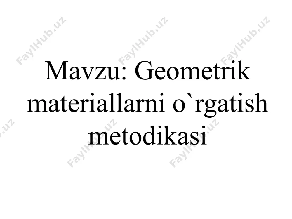 ga nisbatan aniqlaymiz. kesmaning uzunligi musbat son bo‘lib, u kesmaga birlik kesma va uning bo‘laklarini necha marta joylash mumkinligini ko‘rsatadi. 1-rasmdagi cd kesmani birlik kesma deb olib, uning uzunligini 1 ga teng desak, uholda ab kesma uzunligi 2 ga teng bo‘ladi. chunki, ab kesmaga cd kesma ikki marta joylashayapti. 2-rasmdagi cd kesmani birlik kesma deb olsak, u holda ab kesmauzunligi 3,5 ga teng bo‘ladi. chunki, ab kesmaga cd kesma butunligicha uch marta va uning yarmi joylashayapti. nur deb to‘g‘ri chiziqning biror nuqtasidan bir tomonda yotgan barcha nuqtalaridan iborat qismiga aytiladi. image1.tmp image2.tmp image3.tmp image4.tmp image5.tmp image6.tmp image7.tmp image8.tmp image9.tmp image10.tmp image11.tmp image12.tmp image13.tmp image14.tmp image15.tmp image16.tmp image17.tmp image18.tmp image19.tmp image20.tmp image21.tmp image22.tmp image23.tmp image24.tmp image25.tmp image26.tmp image27.tmp image28.tmp image29.tmp image30.tmp image31.tmp /docprops/thumbnail.jpeg