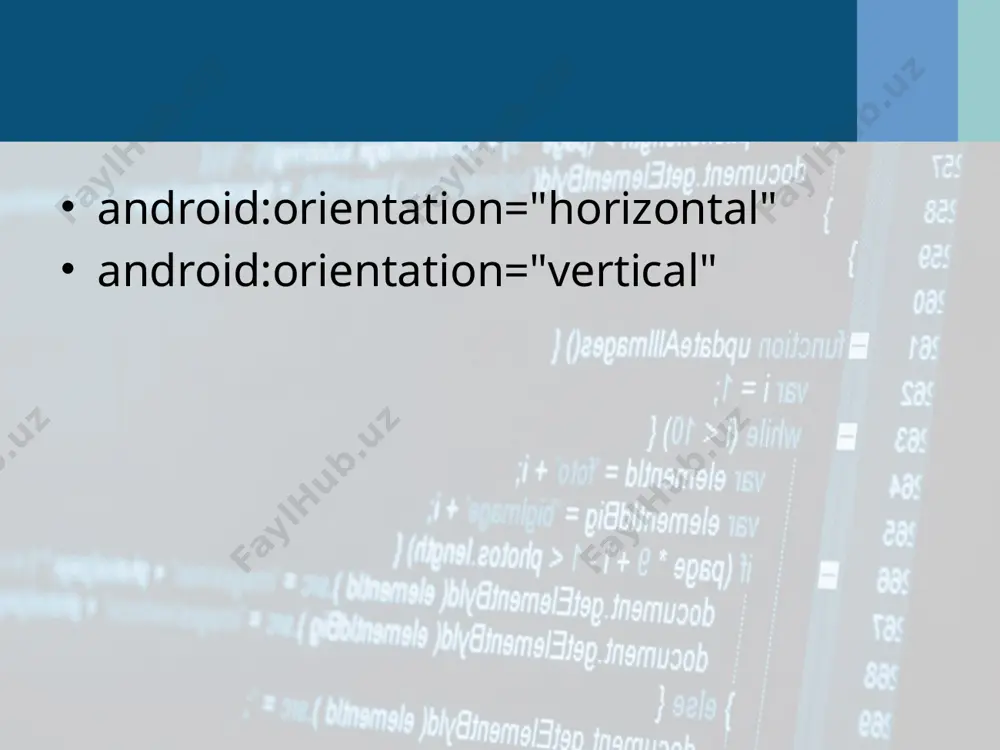 flutter android studioda asosiy komponentalar bilan ishlash layout, table listview grid list va boshqalar - Page 5