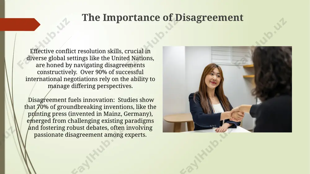 presenting minor quibbles over details and '5' representing profound conflict leading to significant consequences, as observed in numerous international conflicts throughout history. defining disagreement requires considering the context; a 10-degree temperature difference might be insignificant in rio de janeiro but crucial in the arctic, illustrating how the significance of disagreement is relative and depends heavily on the subject matter and its impact. maintaining respectful dialogue active listening, employing techniques like paraphrasing and summarizing, is crucial for respectful dialogue. studies from the university of california, berkeley, show a 30% increase in understanding when active listening is implemented in 5-person group discussions. employing "i" statements – for example, "i feel frustrated when..." – instead of accusatory "you" statements helps de-escalate tense situations. this tactic, proven effective in conflict resolution training across 7 european countries, promotes mutual understanding. cultural differences in agreement/disagreement while americans might readily express disagreement with a "no" or counter-argument, …
