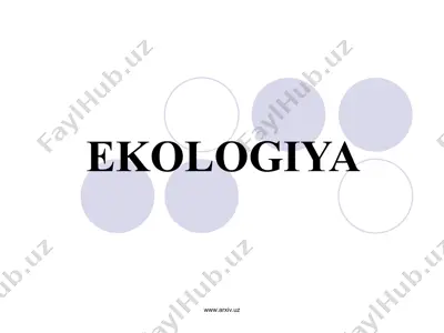 ekologik turizm — PPT